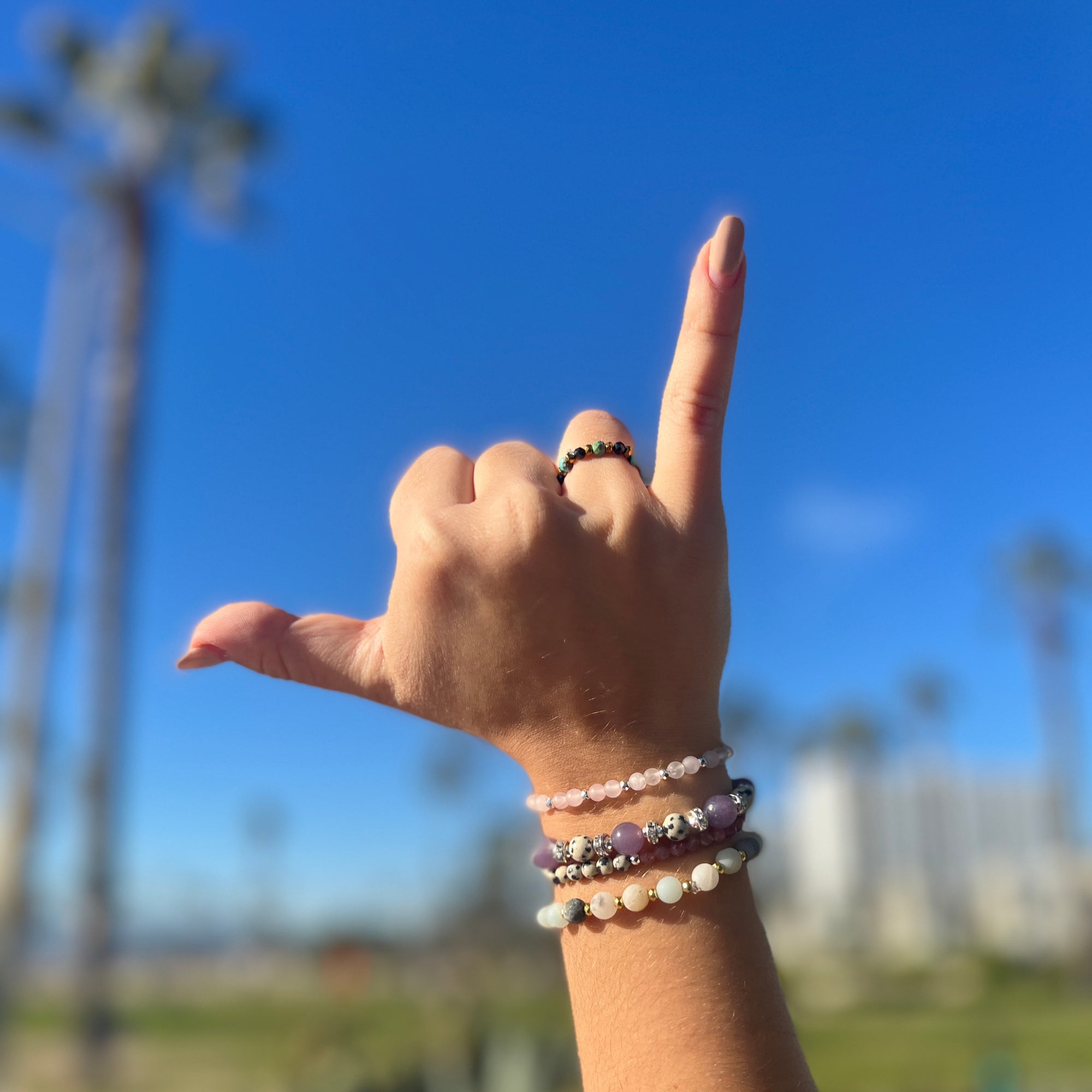 Conquer Ring (Turquoise + Black Tourmaline)