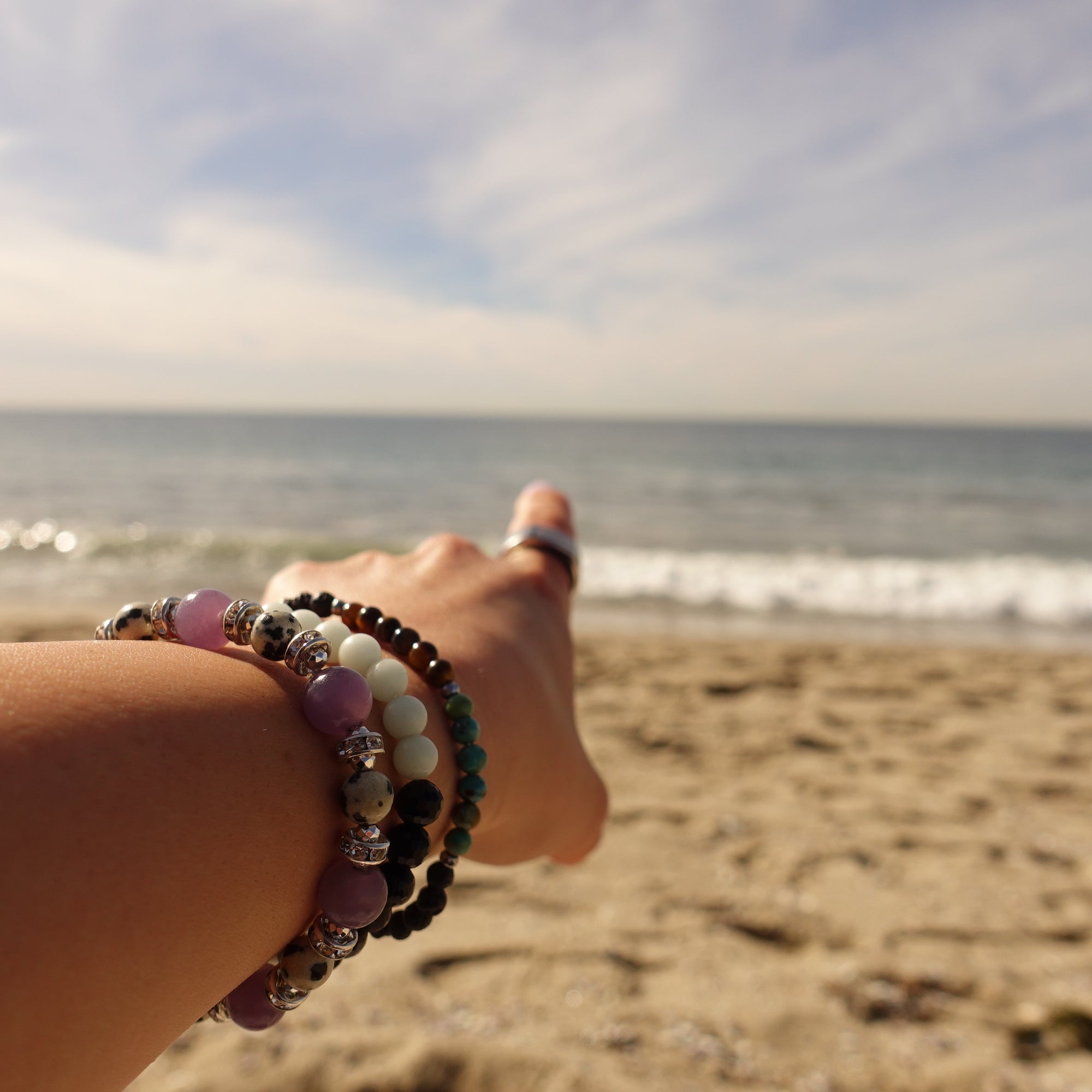 Glow-with-the-Flow Bracelet (Black Tourmaline + Lemon Chryproprase)